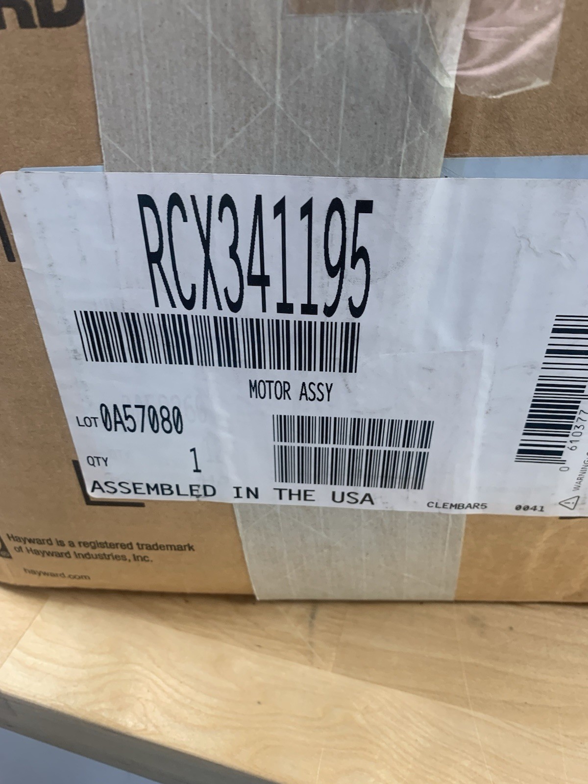 Hayward Motor Assy RCX341195 & Seal Kit RC59004KIT Pool Cleaner Part