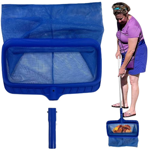 Professional Deep Bag Pool Skimmer Net Heavy Duty Leaf Rake Cleaner Spa Pond Too