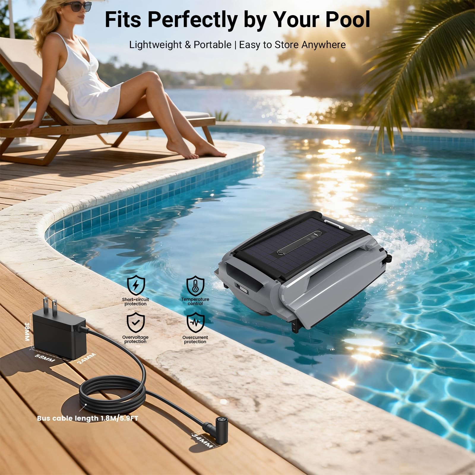 Charger for Betta Pool Vacuum SE Plus Replacement Power Adapter for Skimmer