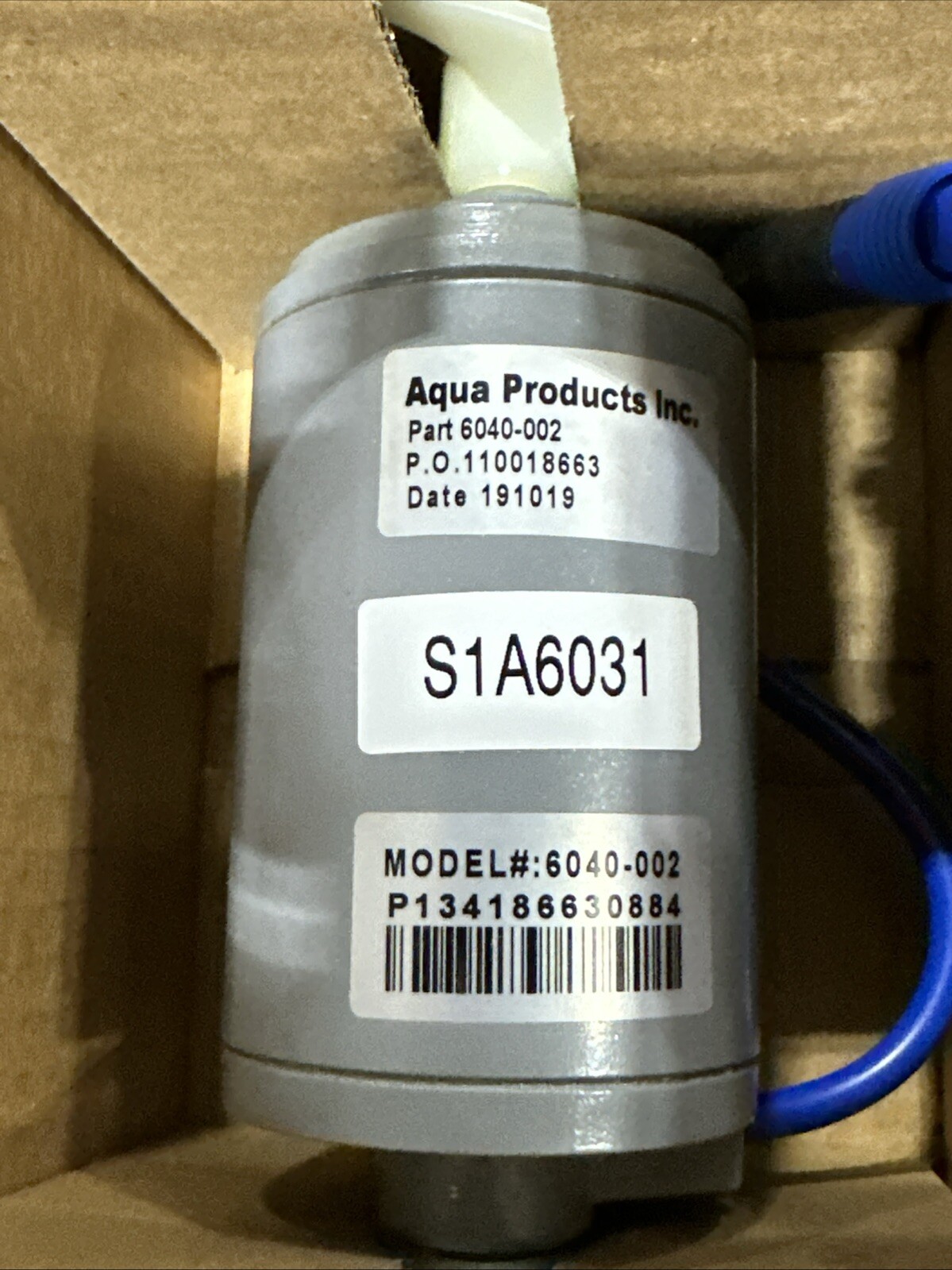 AQUA PRODUCTS AQUABOT PUMP MOTOR DOUBLE SHAFT S1A6031 6040-002 OEM 48VDC NEW