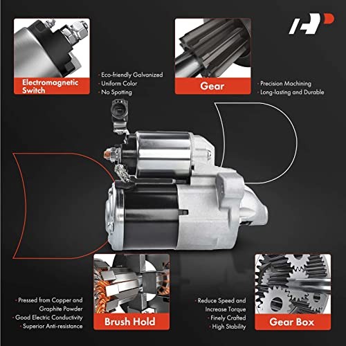 Starter Motor, 12V 1.2KW 11 Teeth CW, Compatible with Mazda | for Mazda 3