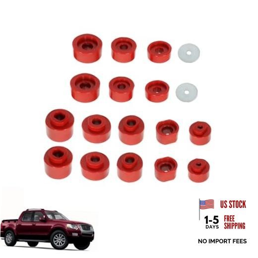 18 Pcs 6-116 Body Mount Bushings Kit Replacement for Explorer Sport Trac 2001
