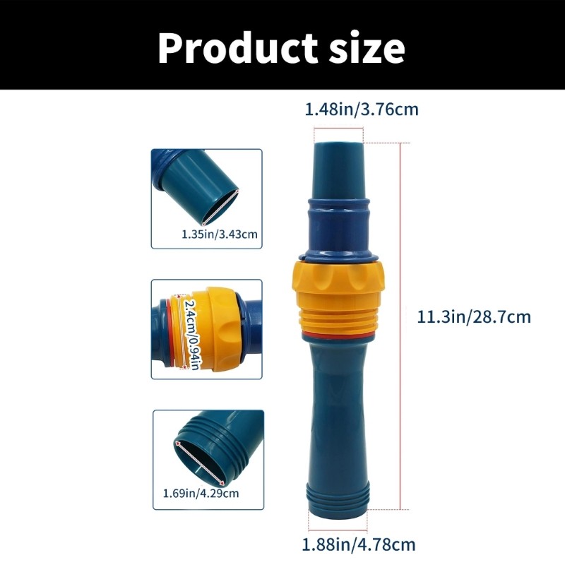 Pool Cleaner Extension W70326 Replacement Part for Home and Commercial Use