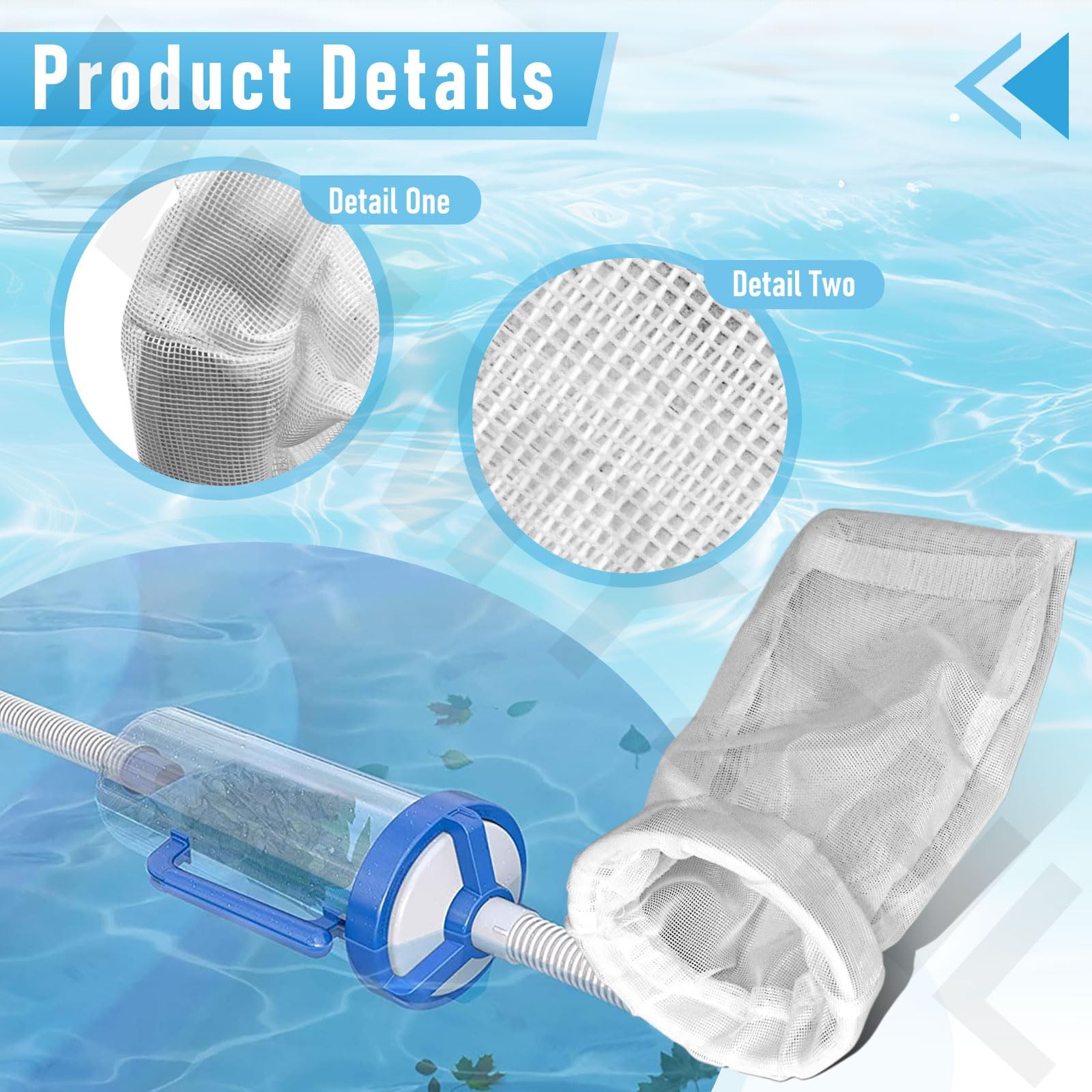 AXW538 Pool Cleaner Pool Leaf Canister Permanent Bag for Hayward Pool Leaf Ca…