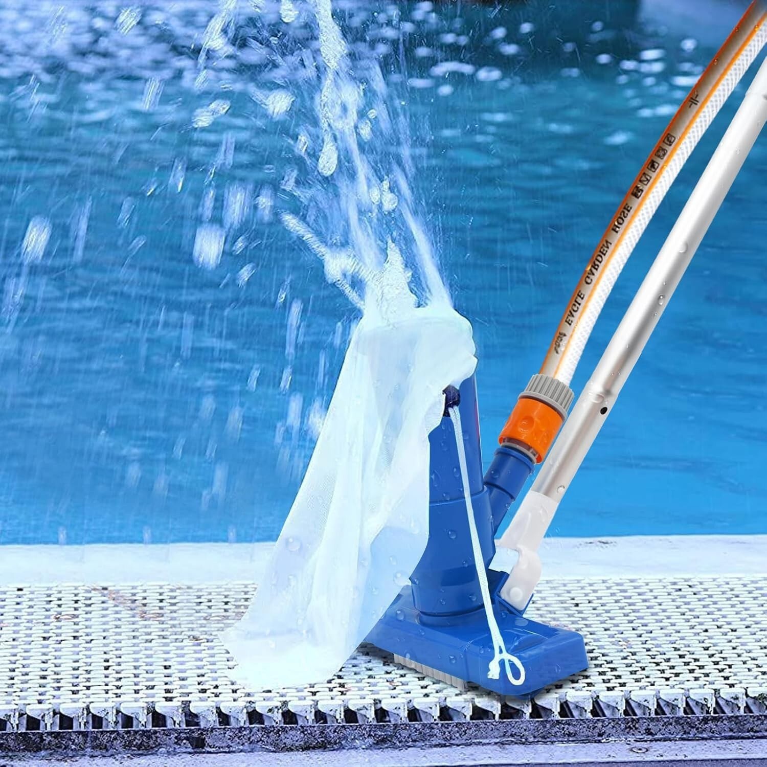 Upgraded Handheld Pool Vacuum for above Ground Pool – Swimming Pool Jet Cleaner