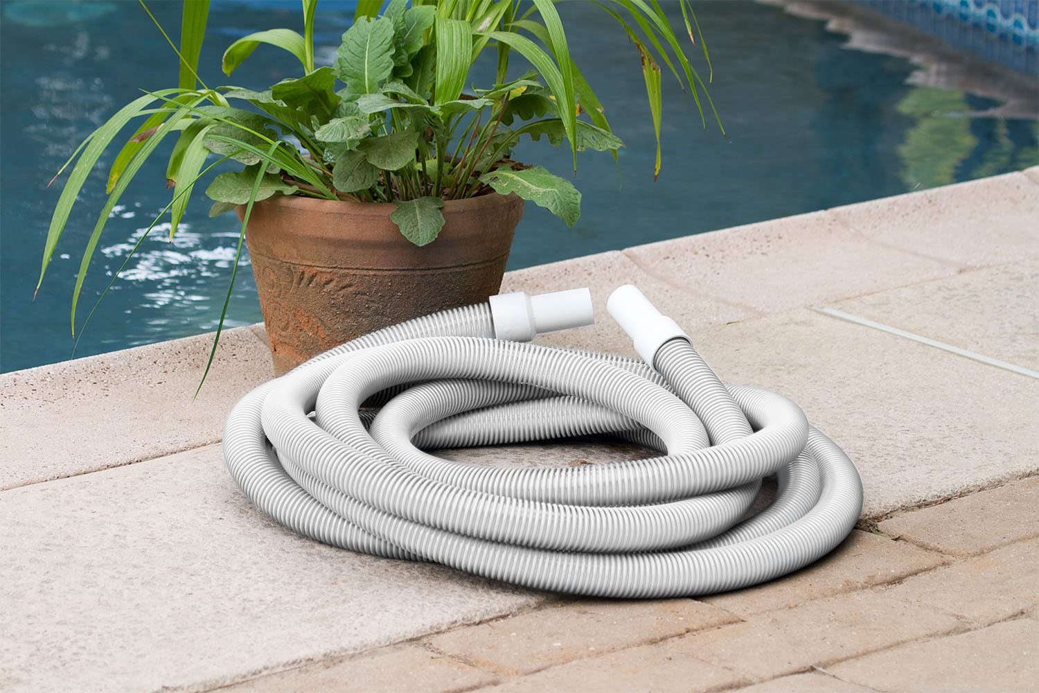 Poolmaster 32227 Above-Ground Swimming Pool Vacuum Hose, 27 Feet, Neutral