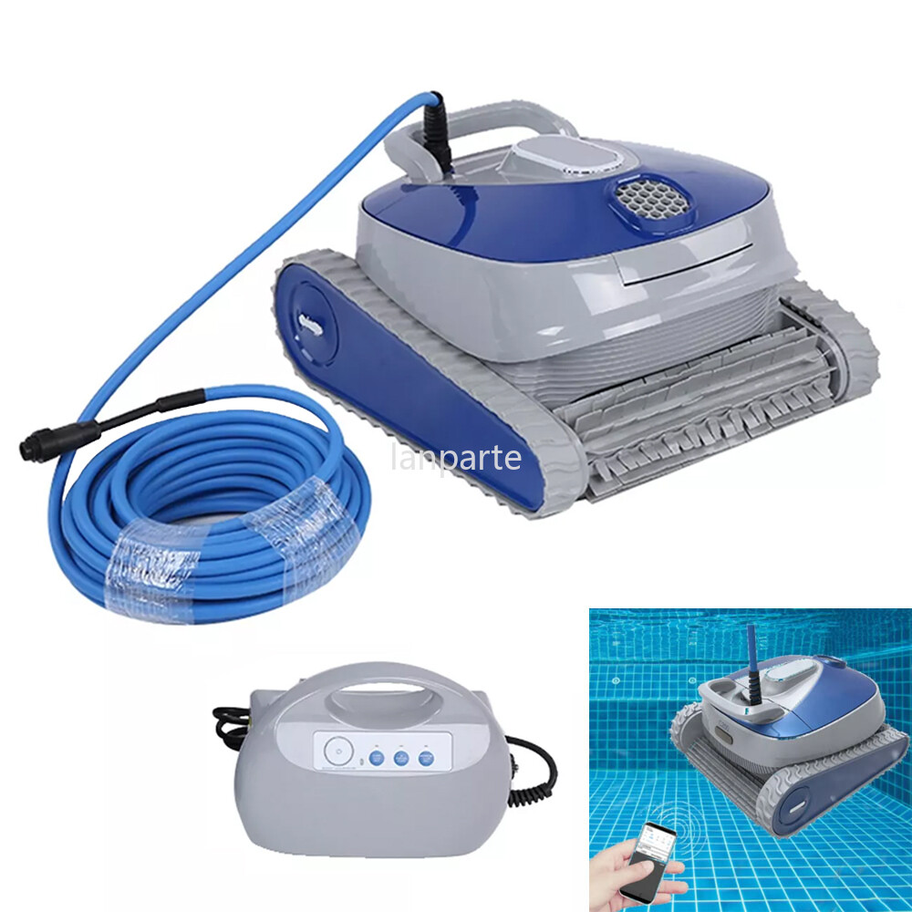 Automatic Swimming Pool Cleaner Robot Remote Underwater Cleaner Wall Climbing BT