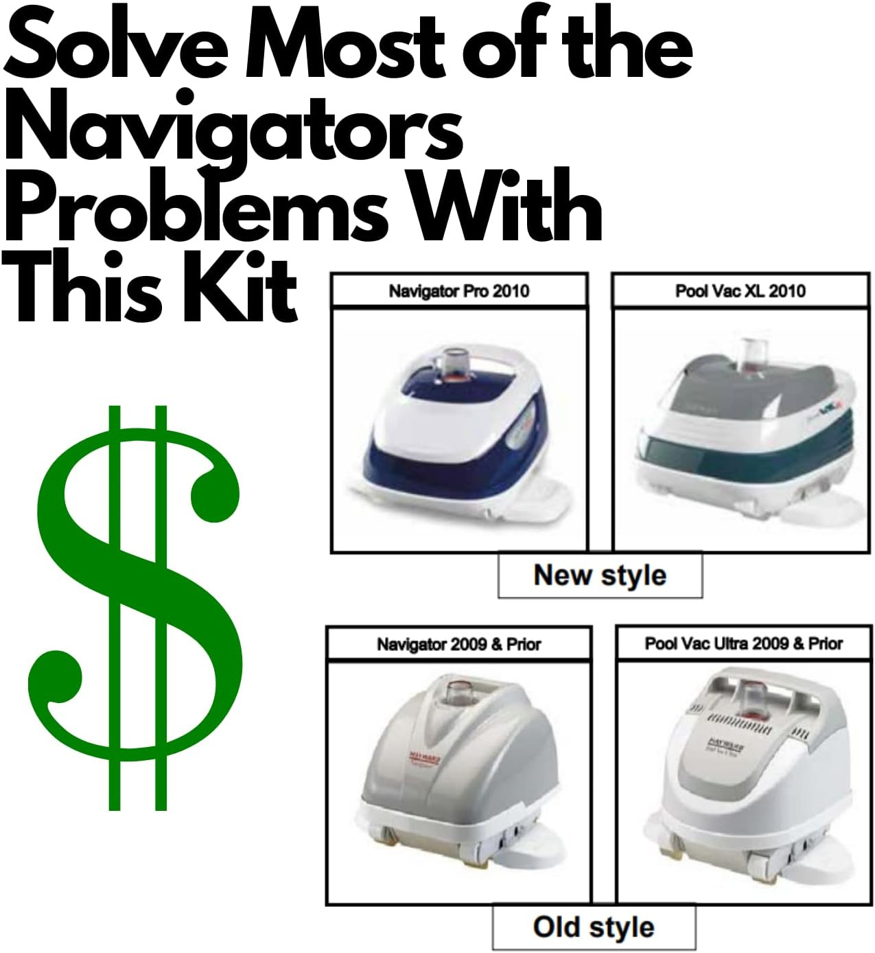 Automatic Pool Cleaner Rebuild Kit for the Hayward Navigator 925ADC and 2025ADC