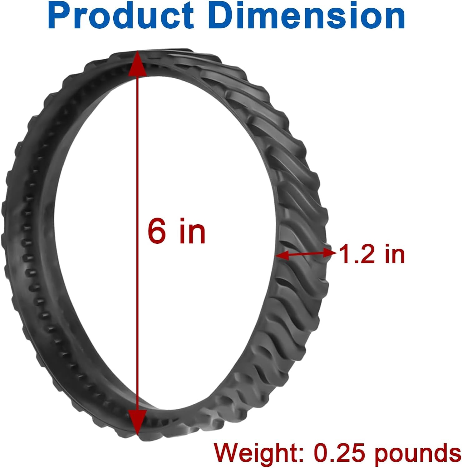 2Pcs Tracks Tyres Wheel For Zodiac MX8,MX6 Baracuda R0526100 Pool Cleaner Parts
