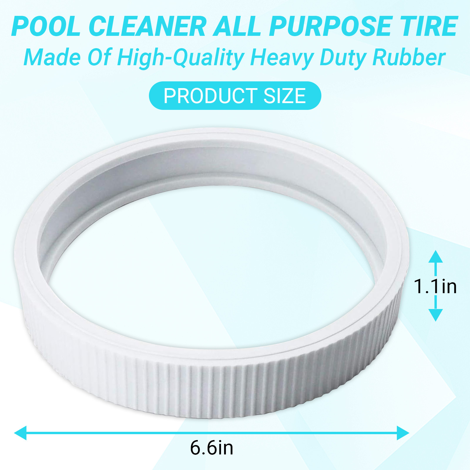 360007 Pool Cleaner Wheel Rubber for Pentair Legend Pool Cleaner Tire LLC1 4 PCS