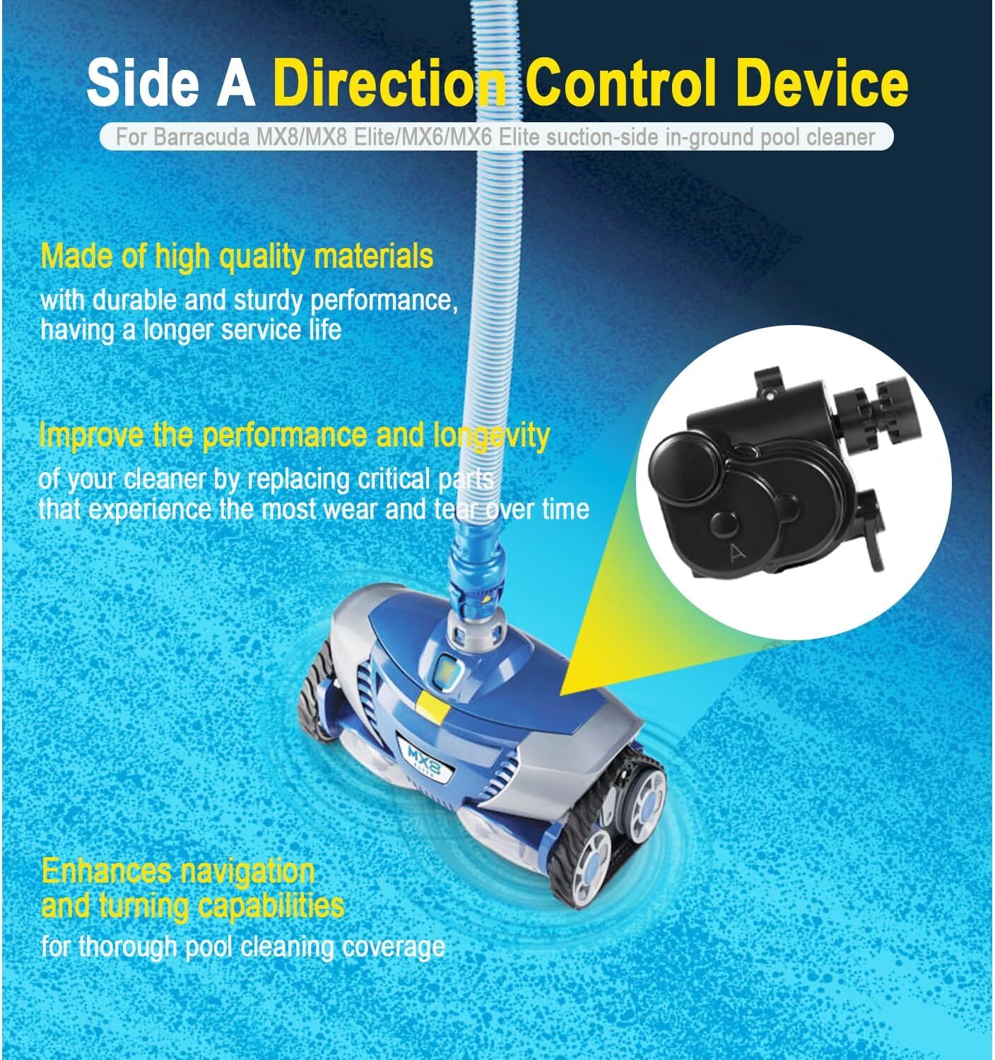 R0524700 Side A for Zodiac Baracuda MX8 MX6 Cleaner Direction Control Device