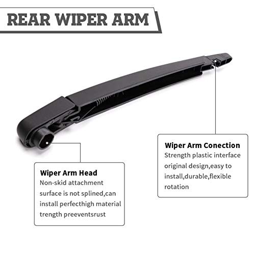 Rear Wiper Arm & Blade Kit,Exact-Fit Replacement for Nissan Rogue 2014-2020