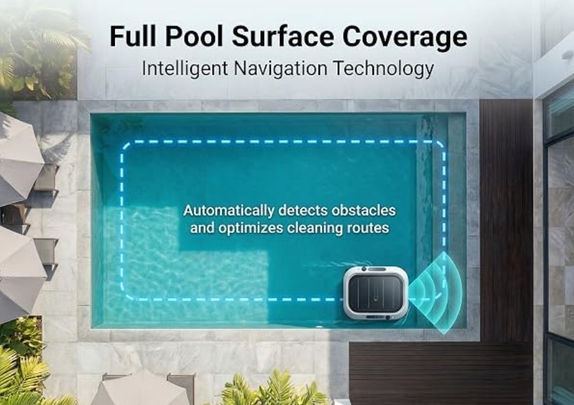 Robotic Pool Skimmer 🌊 Automatic Pool Skimmer 🌞 Solar Automatic Pool Cleaner🌴