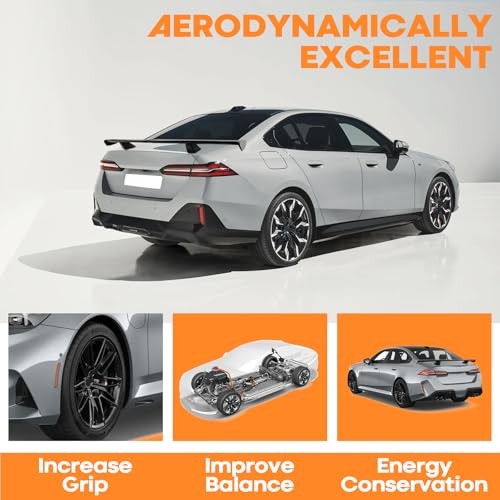 Universal Rear Spoiler 54 Inch Seagull PRO Style Matte Black Rear Trunk