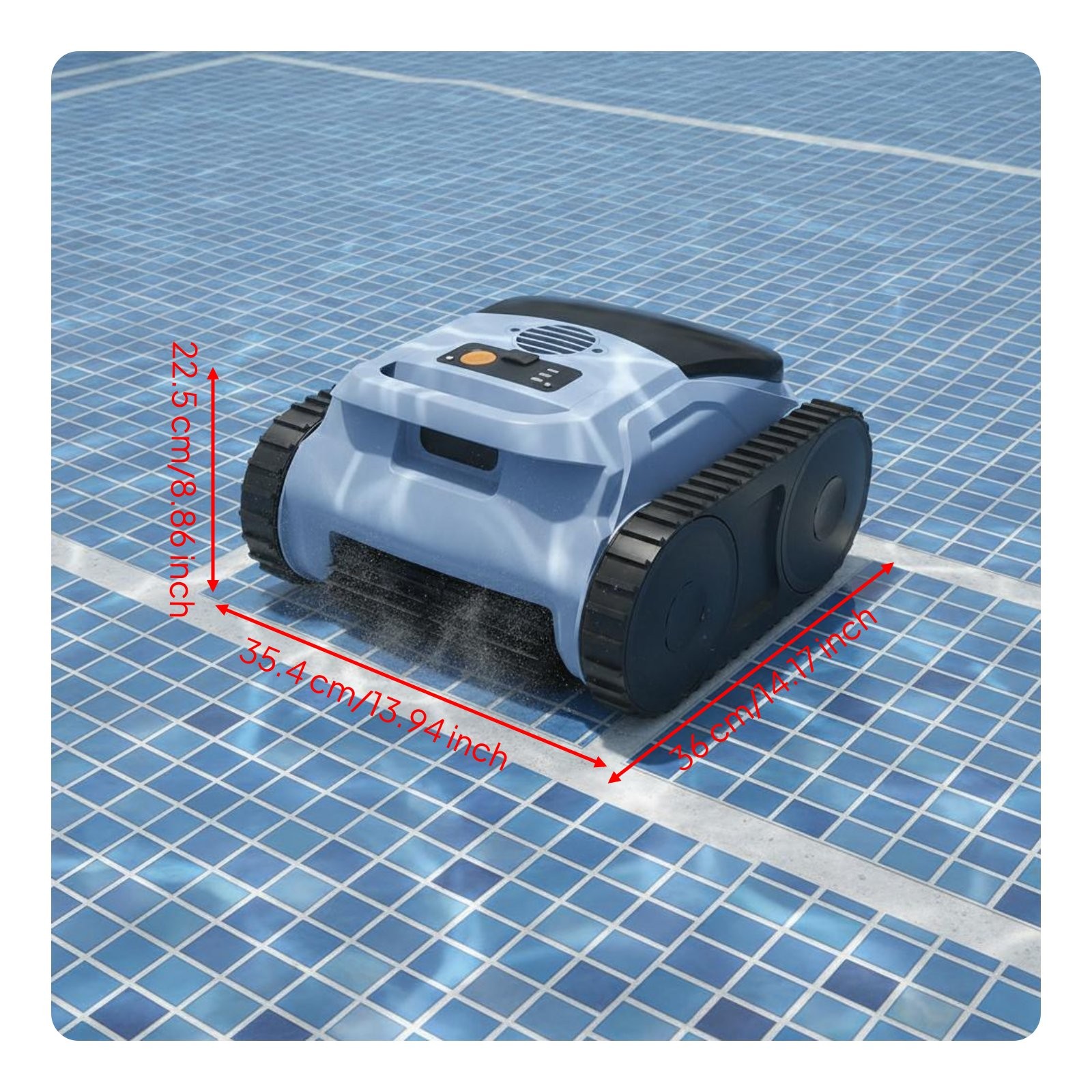 Robotic Pool Cleaner Extended Runtime Automatic Pool Cleaning Robot