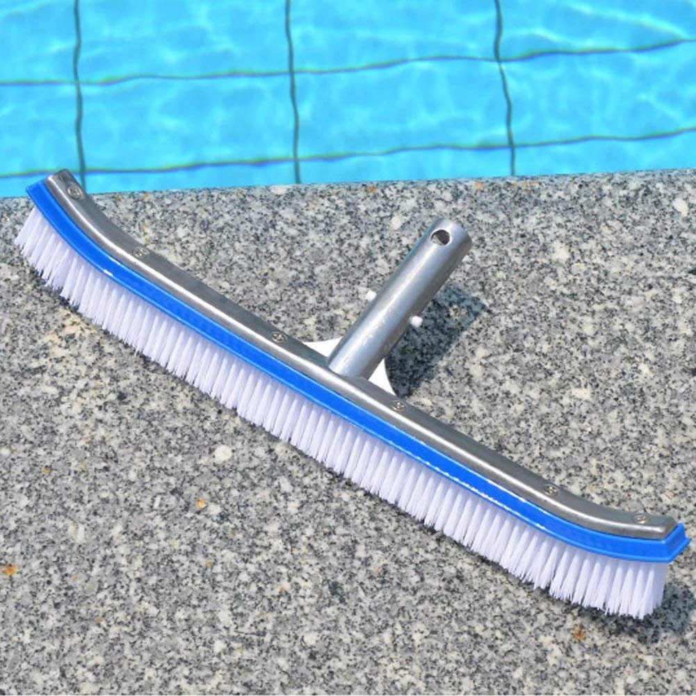 Professional Heavy Duty 18&Prime; Swimming Pool Floor Wall Cleaning Brush Head Tool