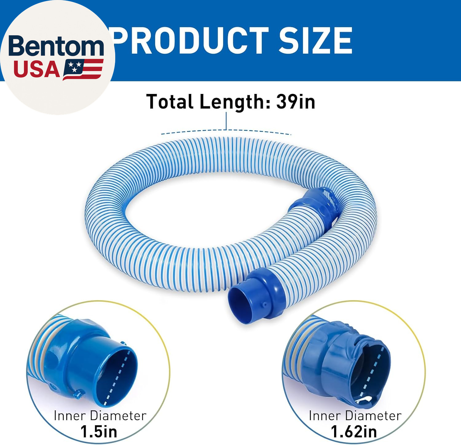 Pool Vacuum Hose, 3 Pack Twist Lock Pool Cleaner Hose Replacement for MX6 MX8, 3