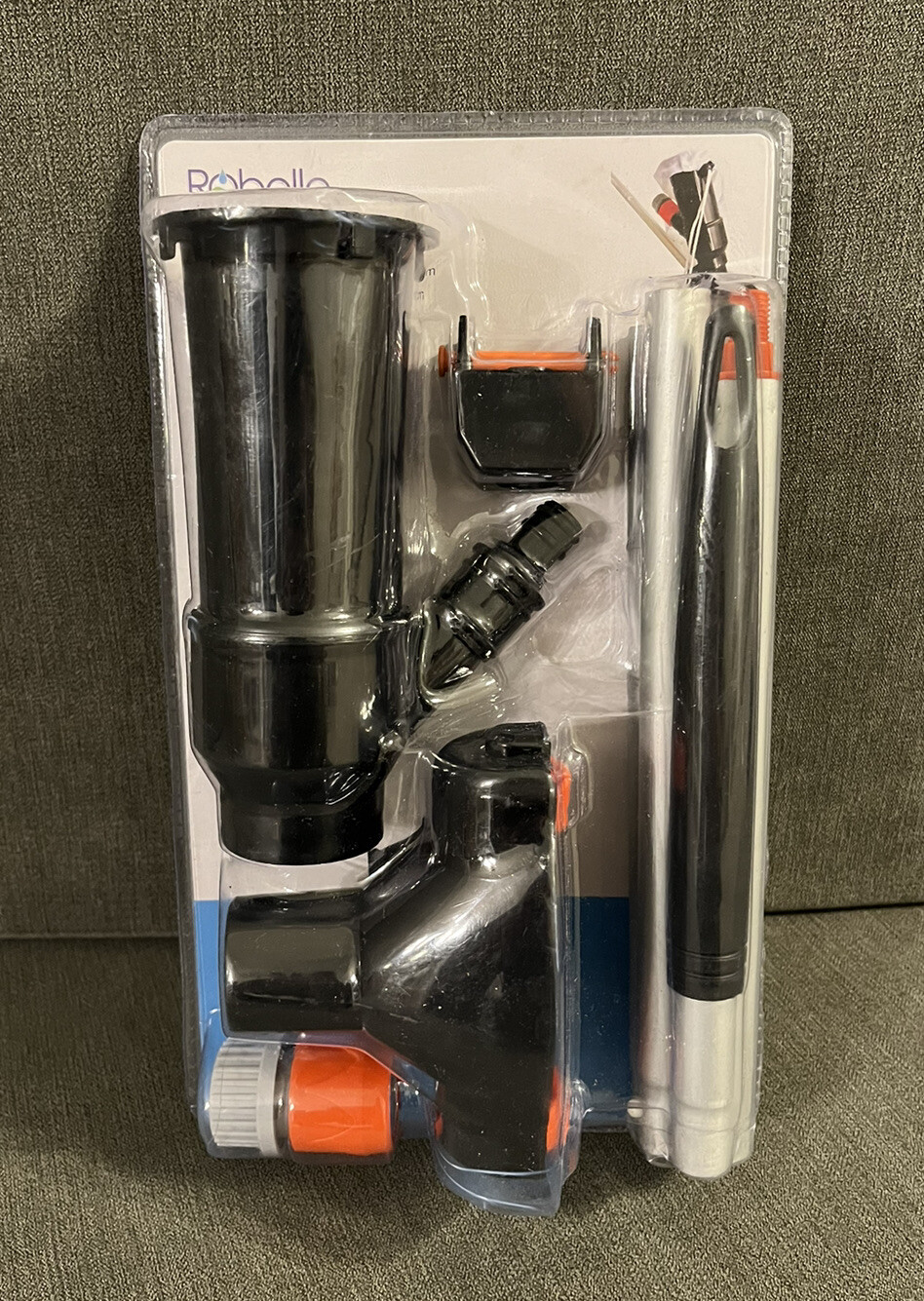 Robelle Jet Vac Kit w/ 5&prime; Pole Swimming Pool Spa Hot Tub Vacuum Pole Attachment