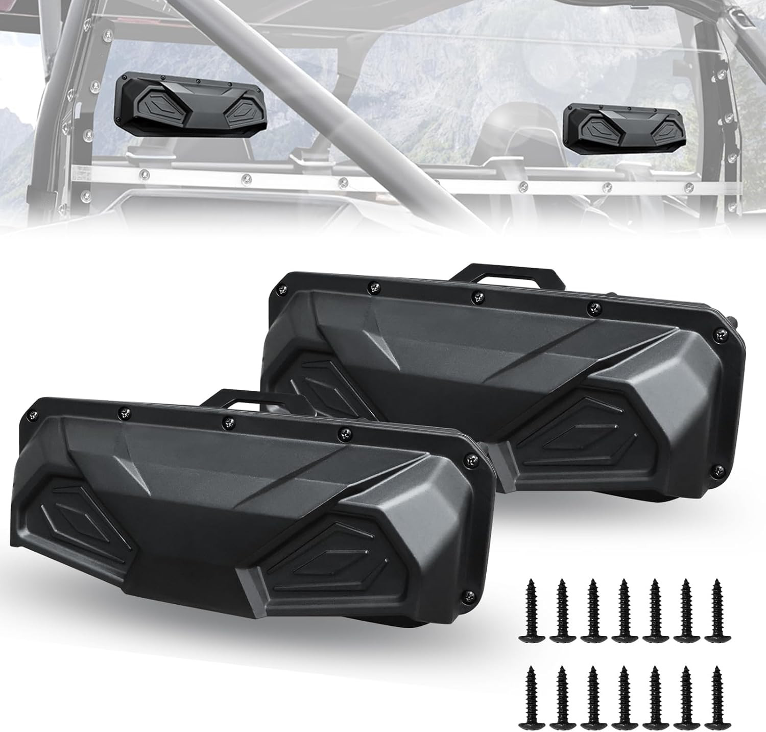 2PCS UTV Windshield Vents UTV Roof Vents Compatible with Polaris RZR General Ran