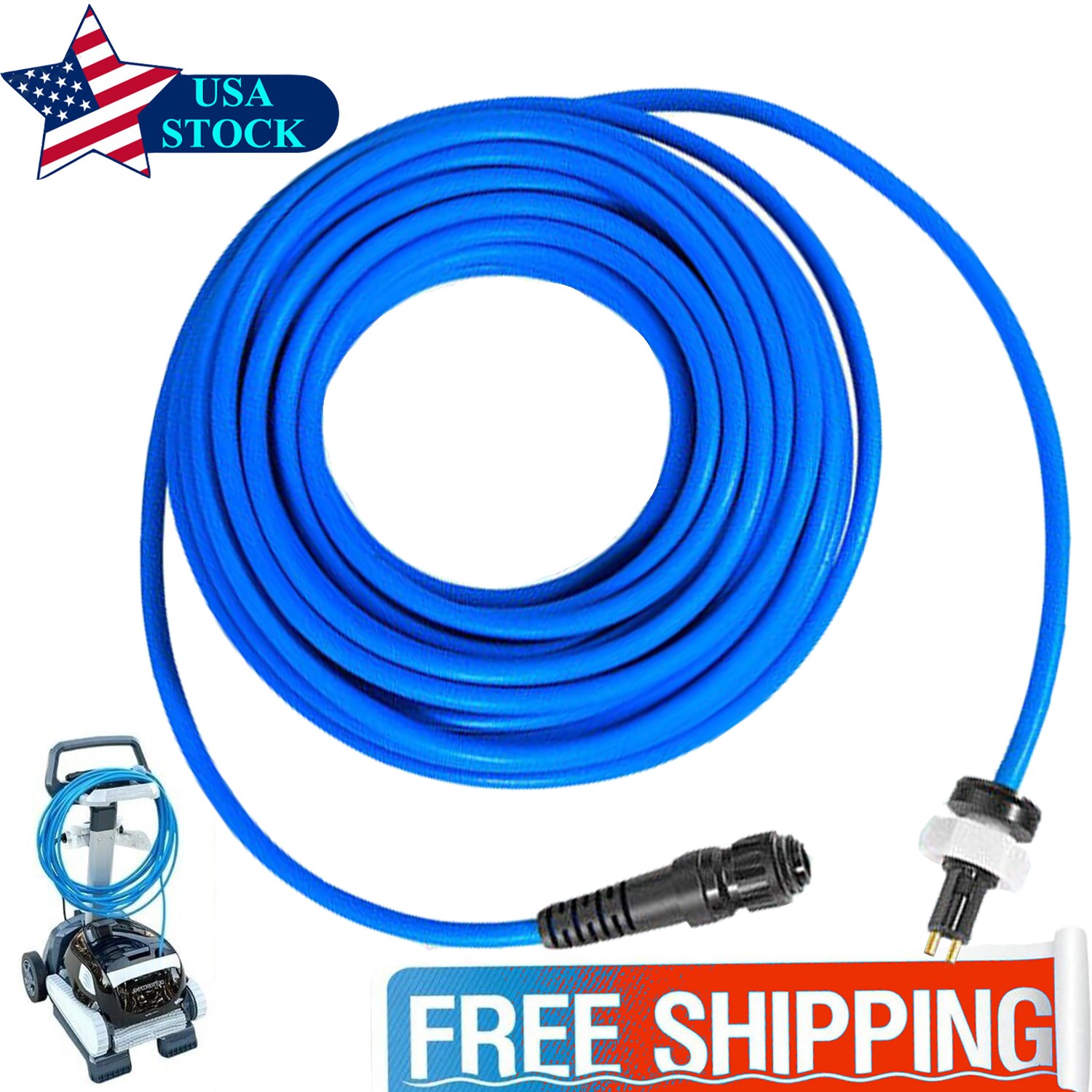 For Dolphin Pool Cleaner 99958903-DIY Cable Cord 2-Wire 60FT Triton PS PoolStyle