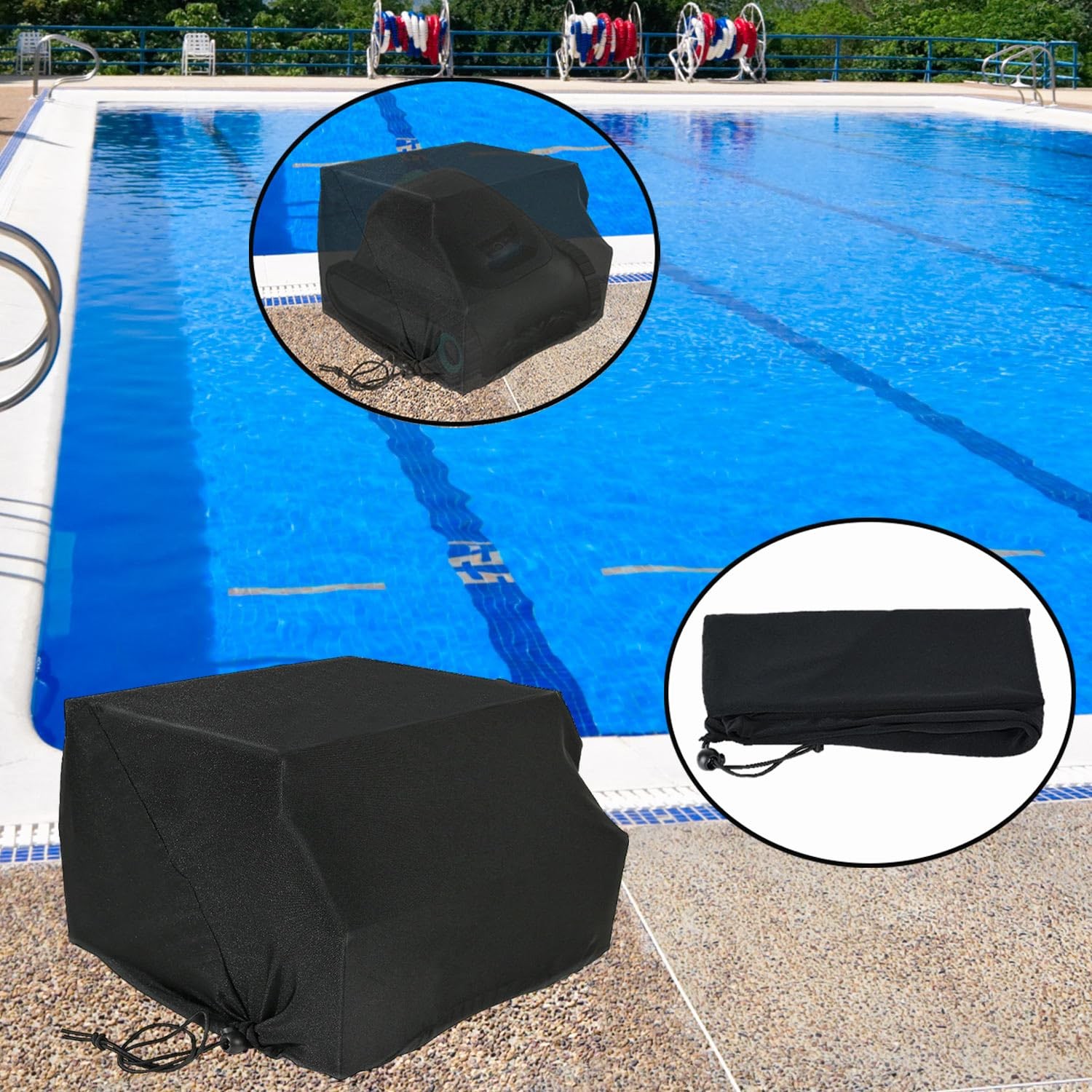 Robotic Pool Cleaner Cover Dustproof Water Resistant Sunproof Windproof Pool …
