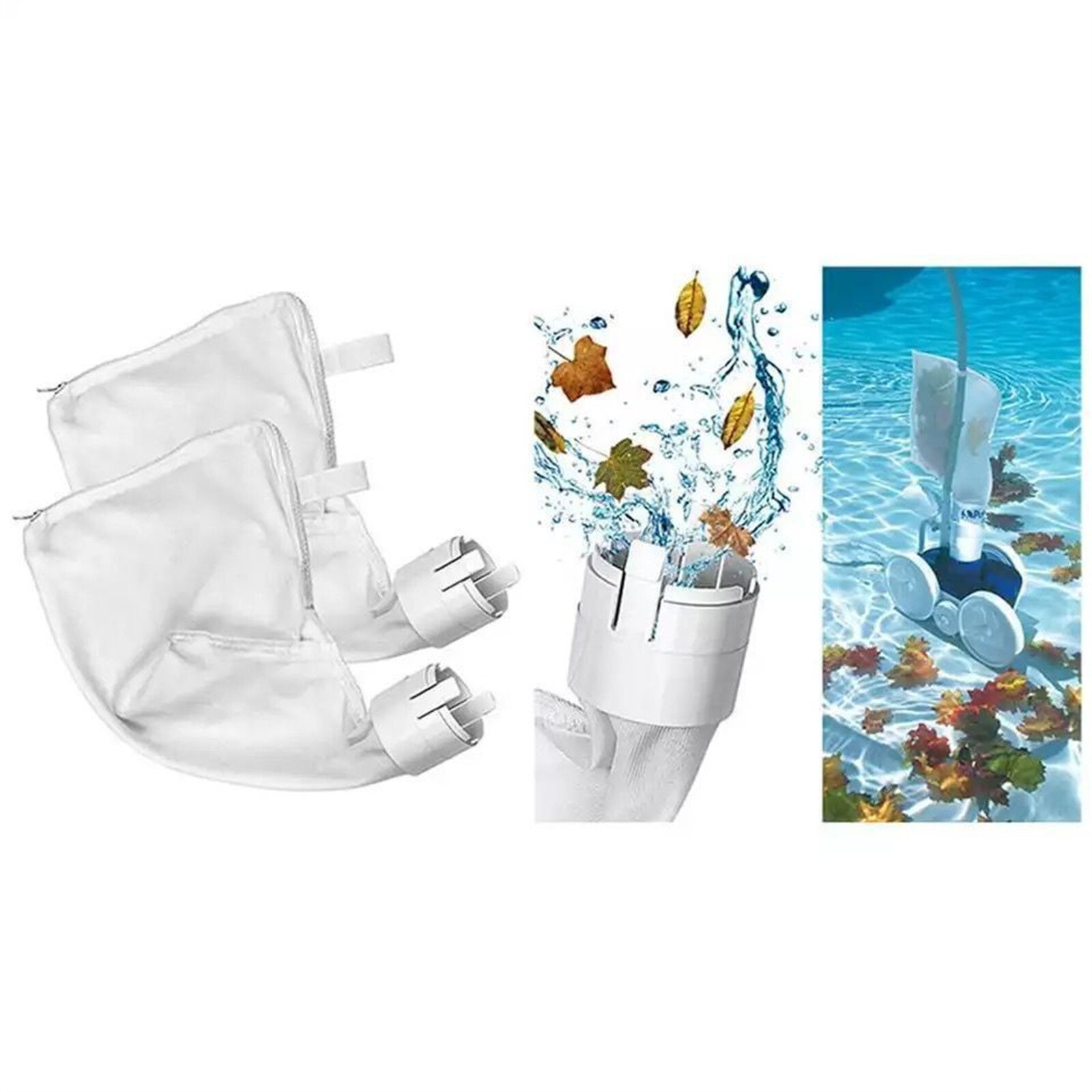 2pcs Polaris Pool Filter Bag Pool Robot Cleaning Bag for 360 380 Filtration Part