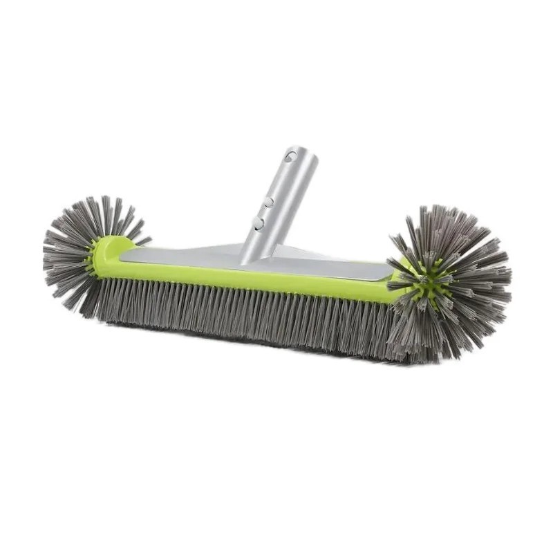 17.5&Prime; Heavy Duty Aluminum Pool Brush Head with 7 Rows Nylon Bristles for Pool Wa