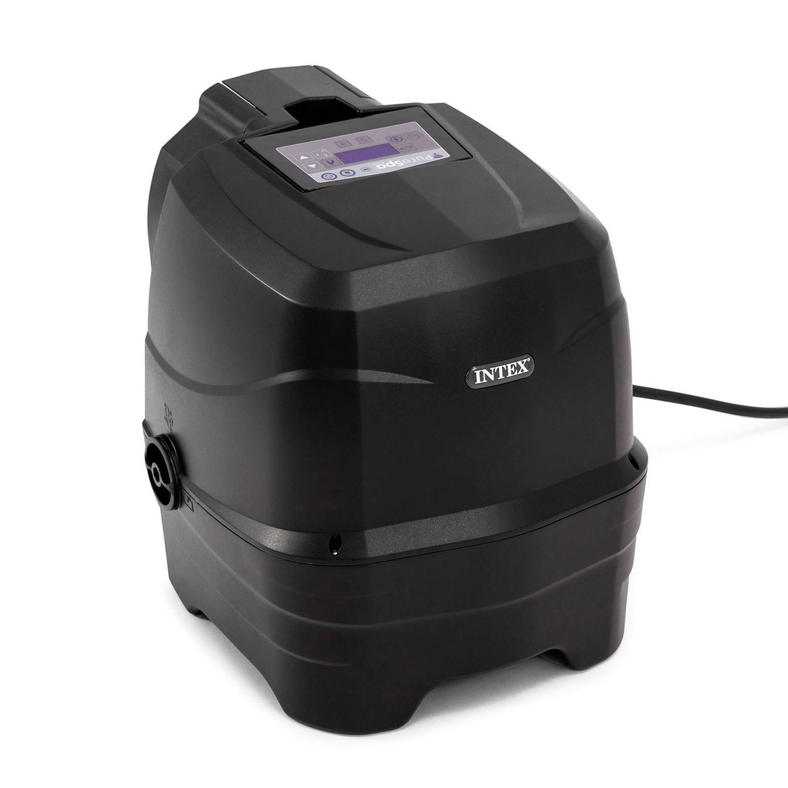 Intex Handheld Pool Vacuum w/PureSpa Plus 4 Person Inflatable Hot Tub, Greystone