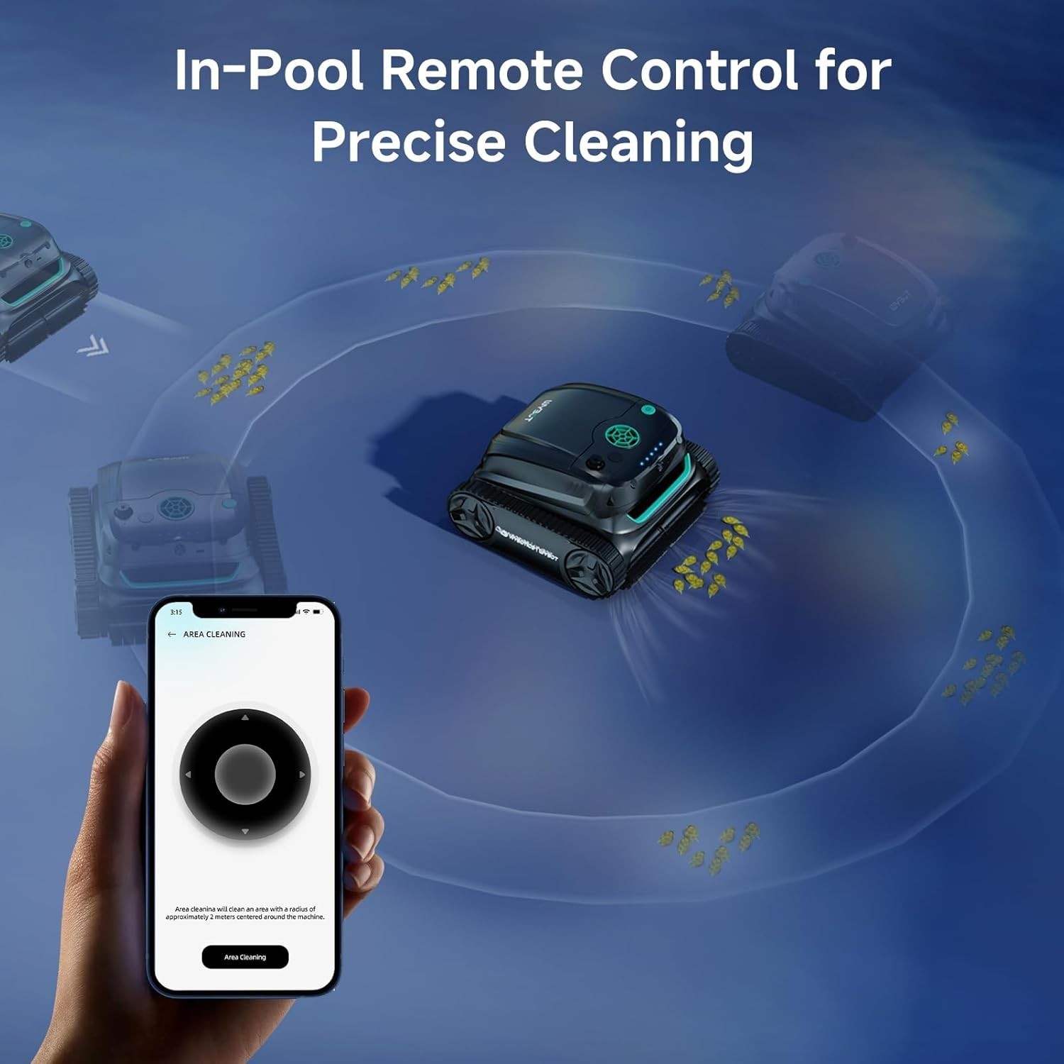 WYBOT S2 Solar Vision Robotic Pool Vacuum Cleaner for Inground Pools