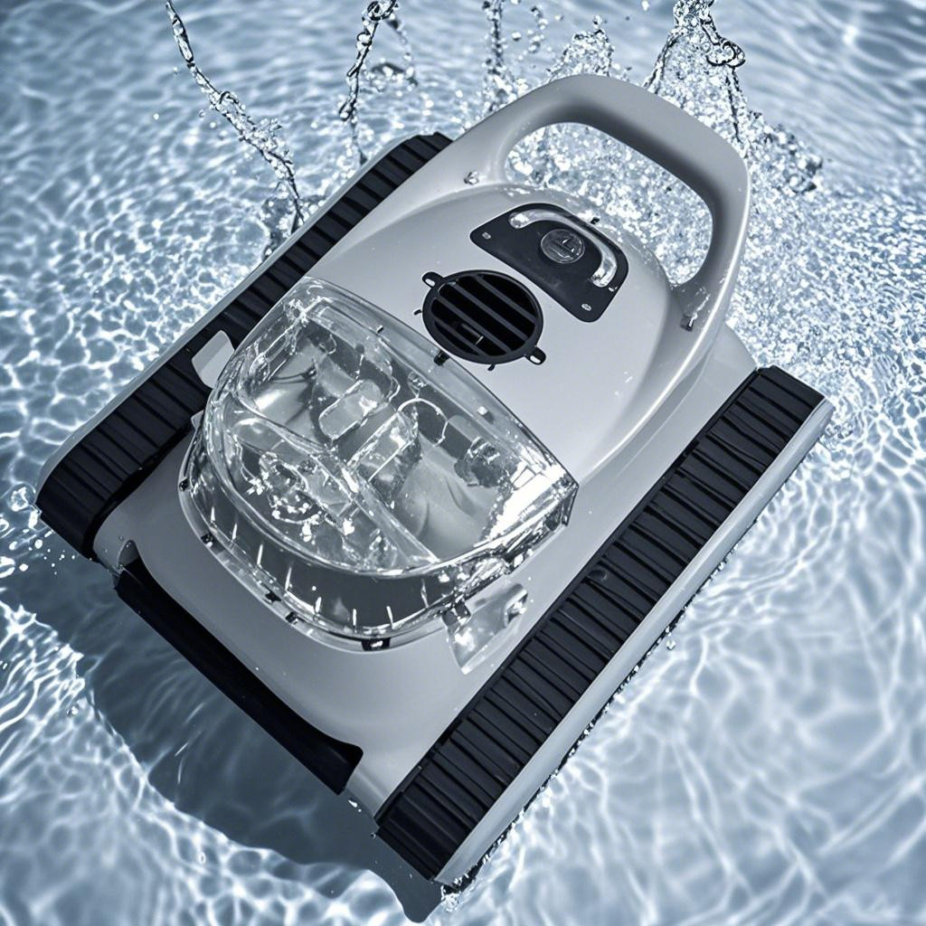 2026 Upgraded Robotic Pool Vacuum Cleaner Wall-Climbing & Waterline Cleaning