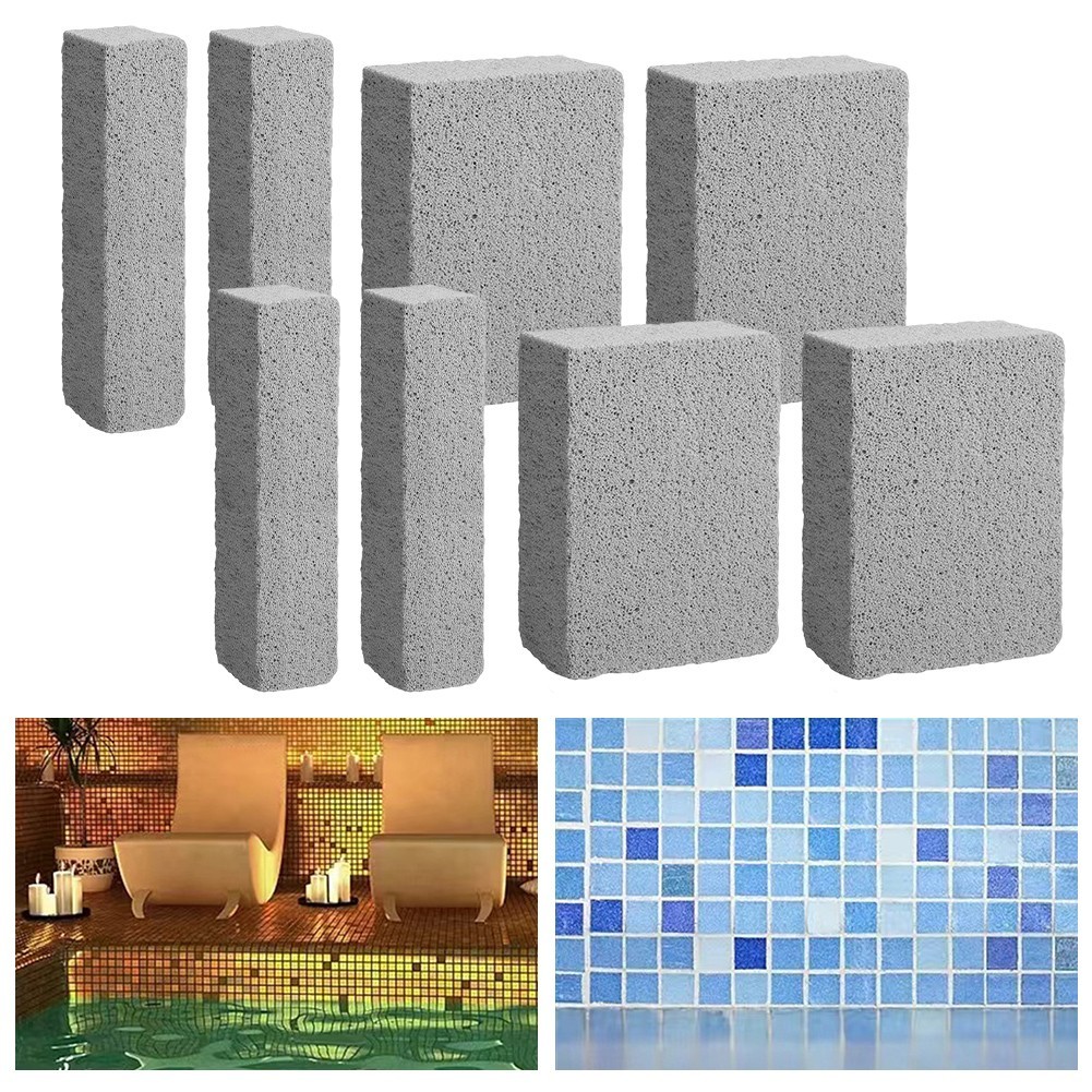 Pumice Stone Set of 8 for Cleaning Pool For Tiles and Kitchen Surfaces