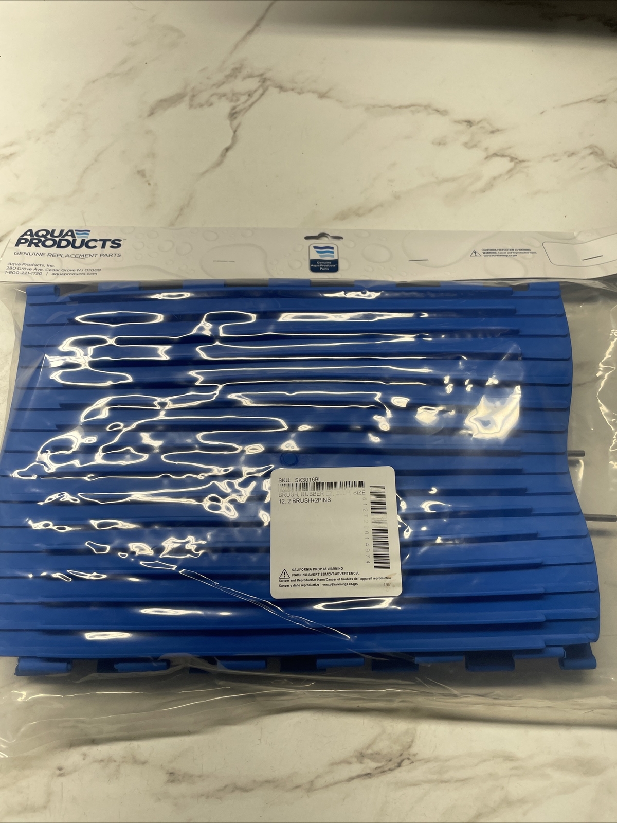 Aqua Products Aquabot Brush Brushes Rubber EZ Blue Size 12 Pins NEW OEM SK3016BL