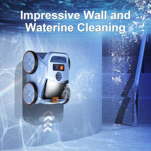 SEAUTO 2025NEW SEAUTO SAT20 POOL VACUUM UP TO 180 MINS RUN – SKY BLUE