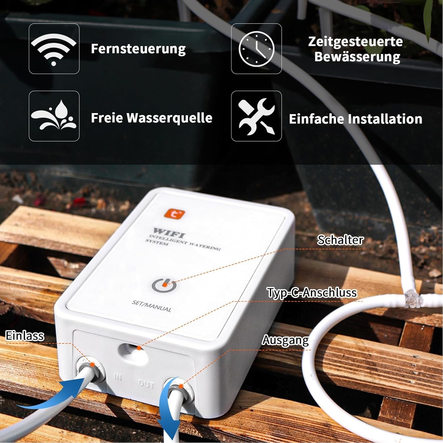 Mooklin Roam WD-01CE Automatic Watering System | App | WiFi