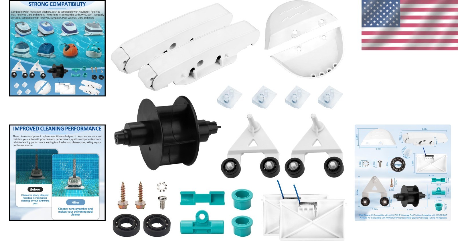 High-Quality ABS Pool Cleaner Pod A-Frame and Bezels: Effortless Installation