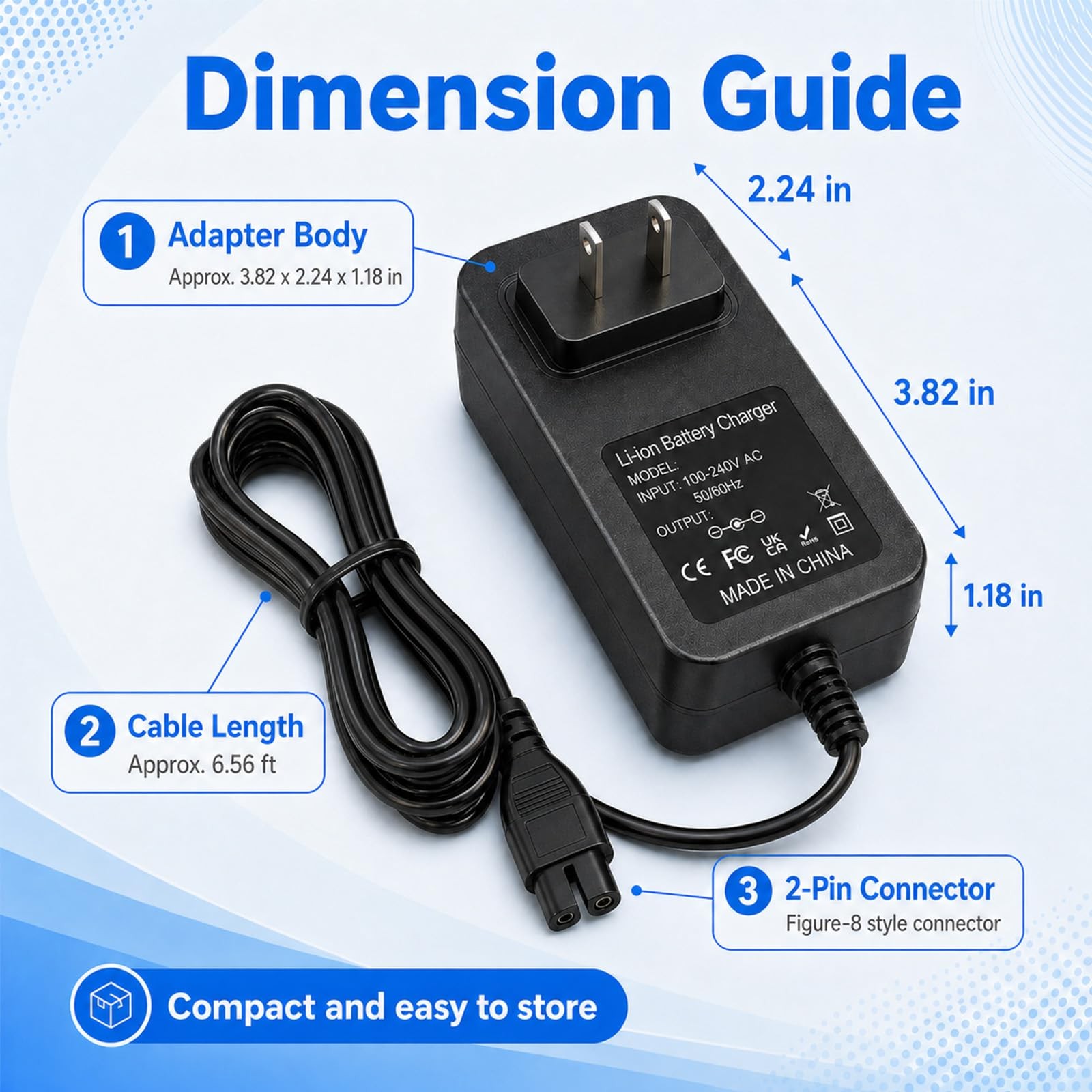 25.2V Quick Charger for Wybot Cordless Robotic Pool Vacuum C1 C2 C2B OS7010C,…