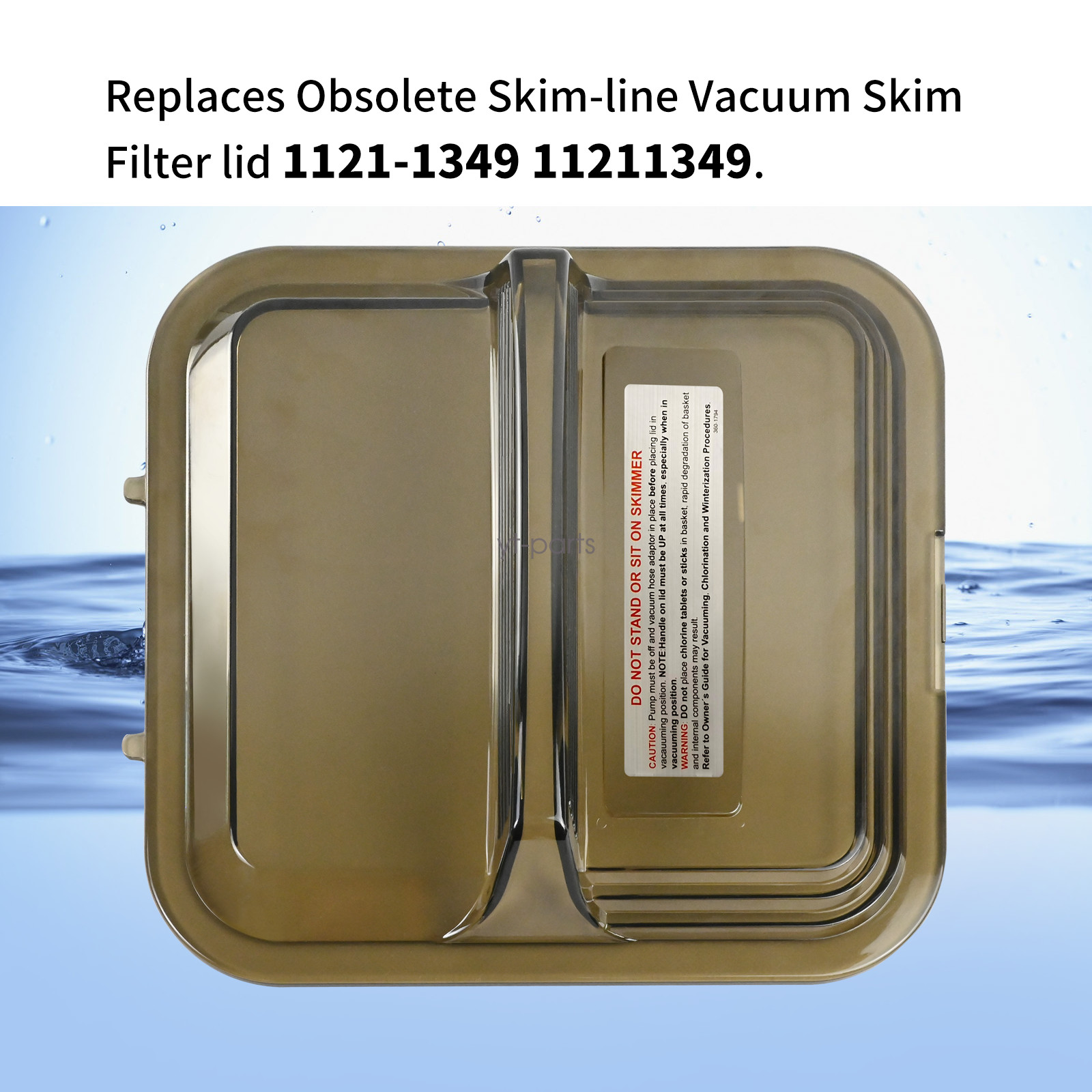 Deluxe Skimmer Lid Fit For Doughboy Clear for Skim-Line Deluxe 1107-1356