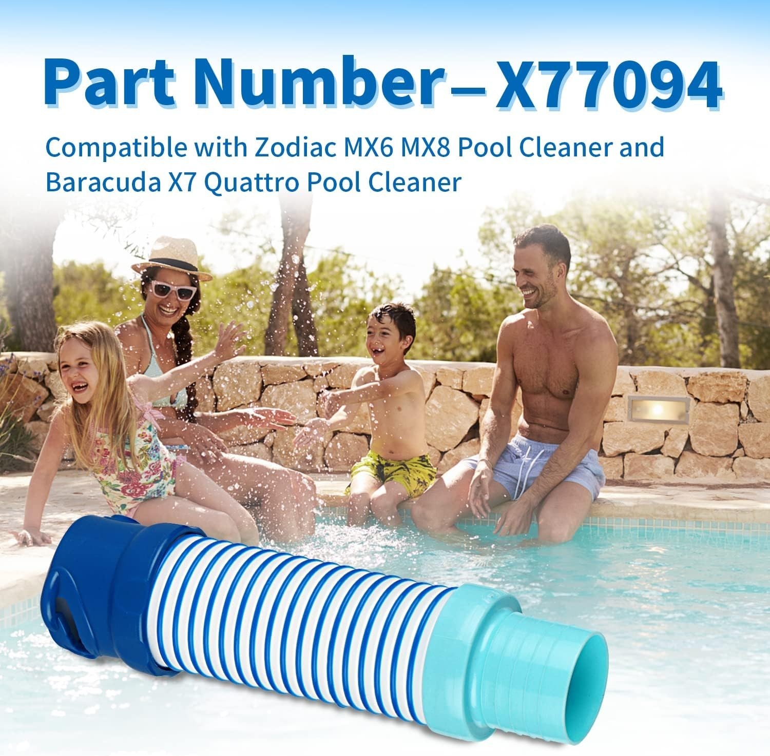 Durable 10-Inch Pool Vacuum Hose Adapter – Fits Zodiac MX6, MX8, X7 Quattro