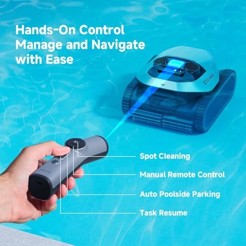 Z1 Pro Cordless Robotic Pool Cleaner, LiFi & APP Control, 8000 GPH Suction,