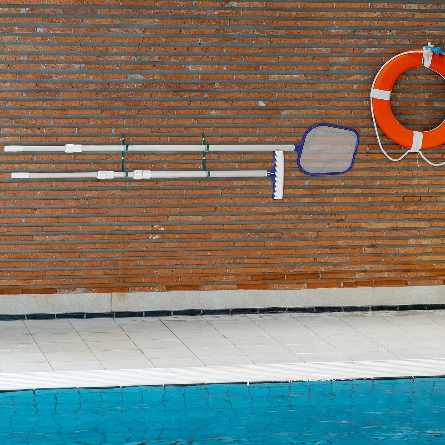 Pool Pole Hanger – 2 Pack, Pool Equipment Hooks for Poles and Hose, Accessories