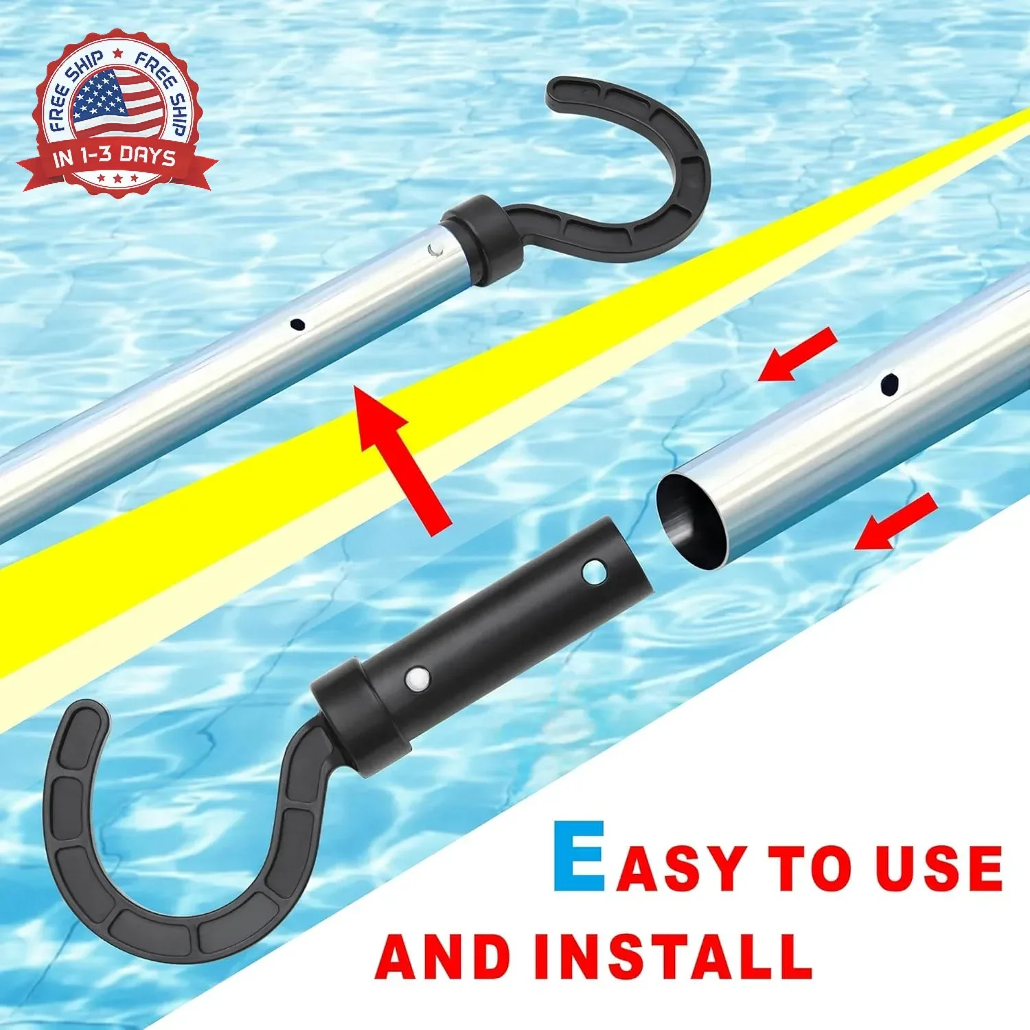 2 Pack Hook for All Robotic Pool Cleaner, Including Cordless, Above Ground and U