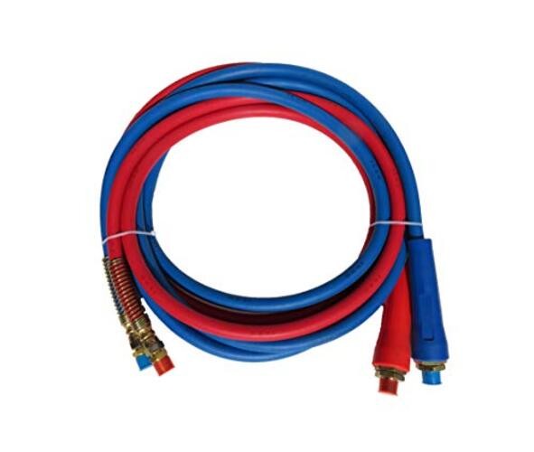 15&prime; Heavy Duty Straight Air Line Hose Assembly with Dura Grips