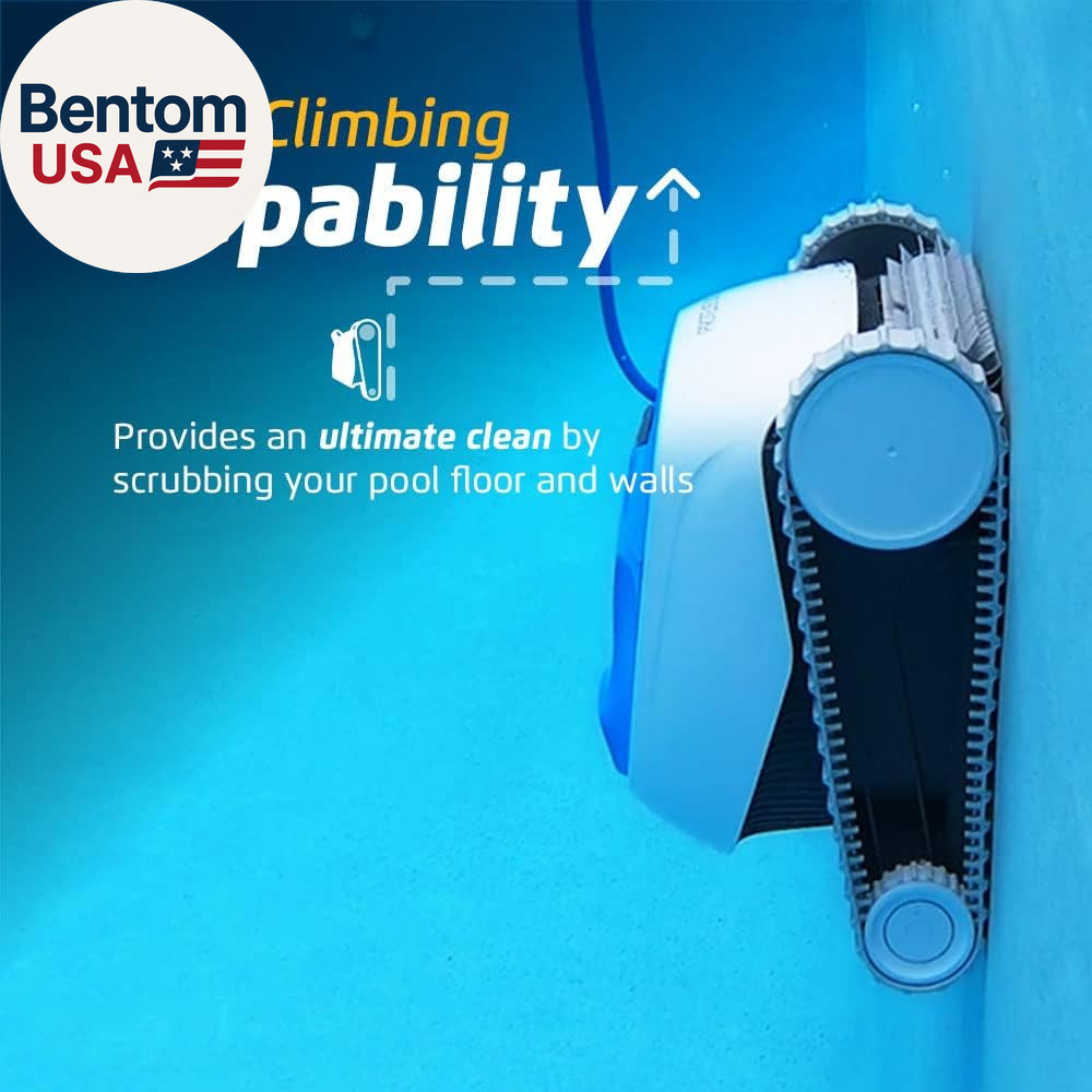 Proteus DX3 Automatic Robotic Pool Vacuum Cleaner, Wall Climbing, Active Scrubbe