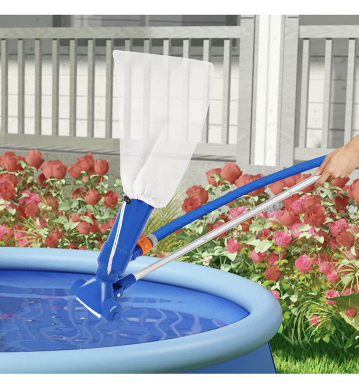 Polog Portable Pool Vacuum Pool Spa Jet Vacuum Cleaner with 5 Section Pole