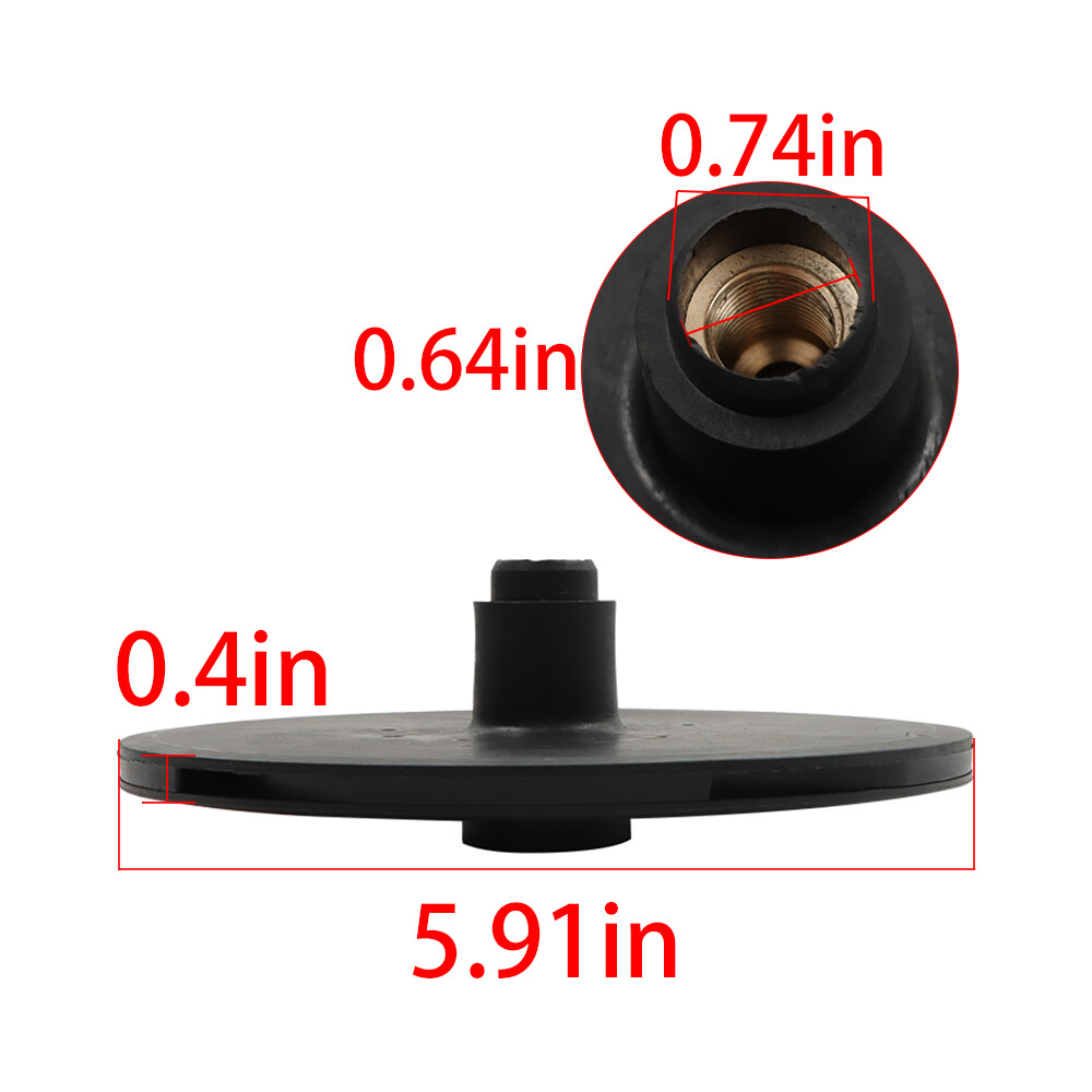 R0536400 For Zodiac Polaris New Style PB4-60 Booster Pump Impeller Pool Cleane