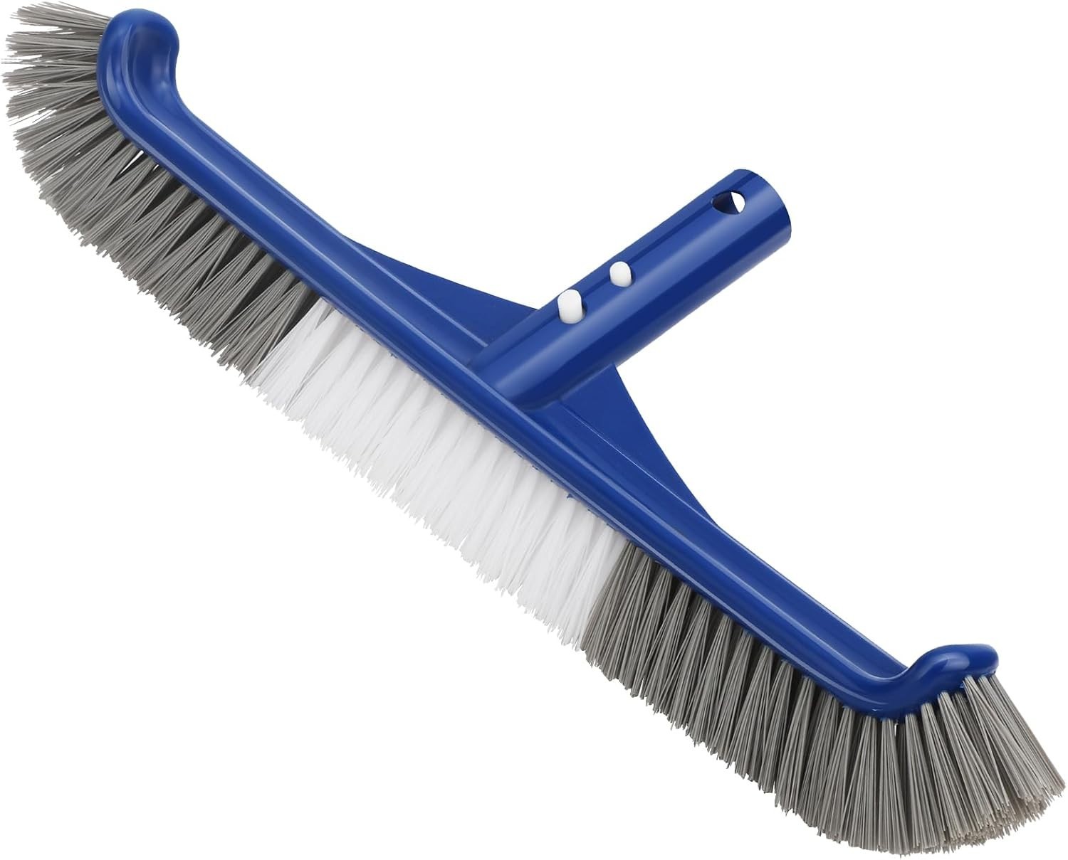 Pool Brush Head, 17.5&Prime; Swimming Pool Brush for Cleaning Pool Walls, Curved Ed…