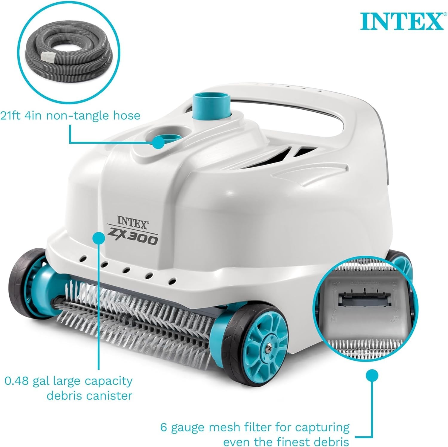 Intex 28005E Swimming Pool Floor and Wall Cleaner Robot Vacuum