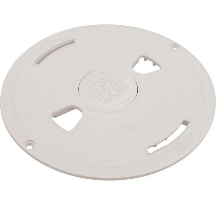 Waterway Plastics 540-6470WW Swimming Pool Skimmer Lid Cover Top 10” inch Round
