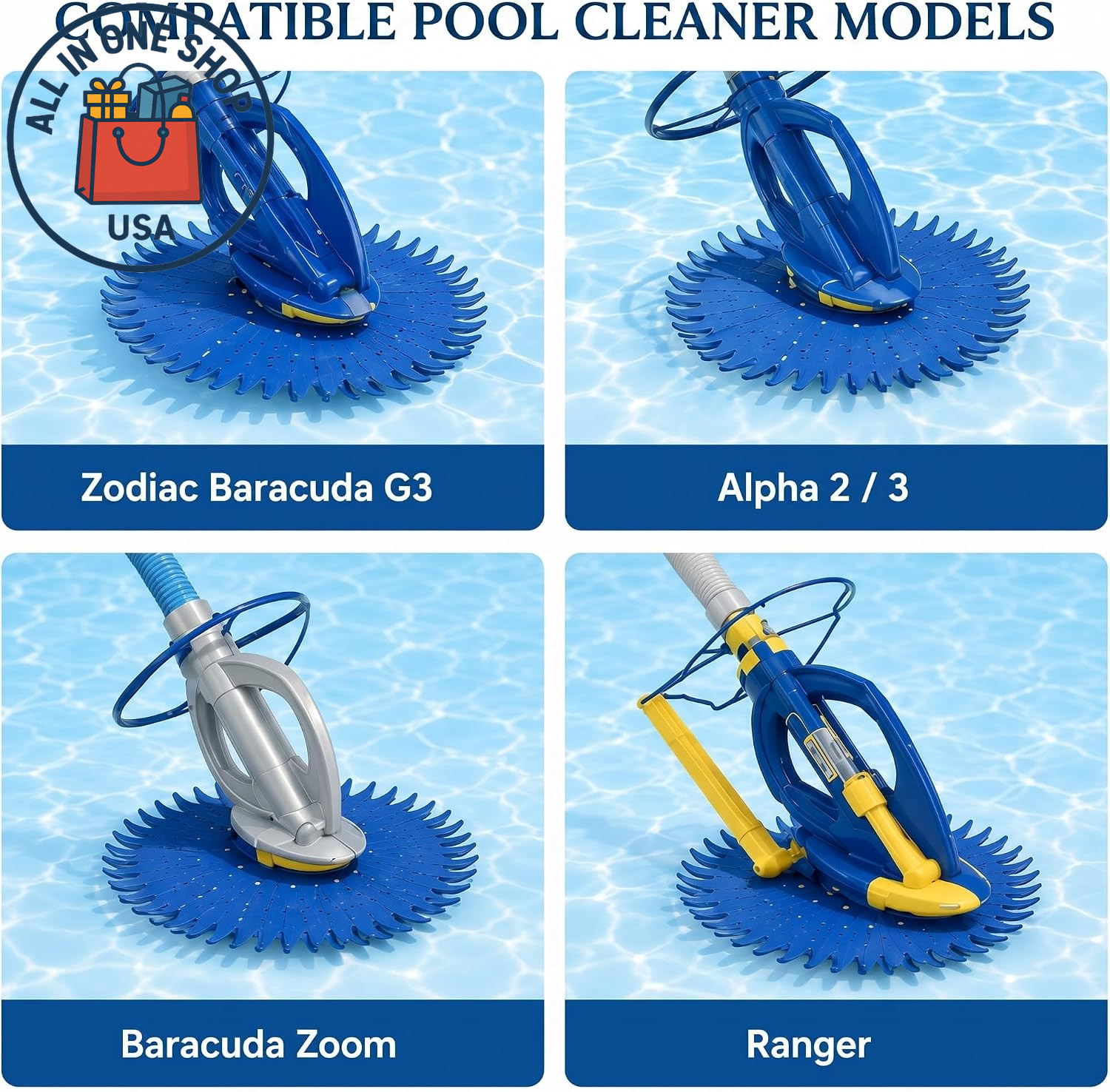 Heavy Duty Pool Cleaner Diaphragm for Zodiac G3, Alpha 2 3 – 2 Pack