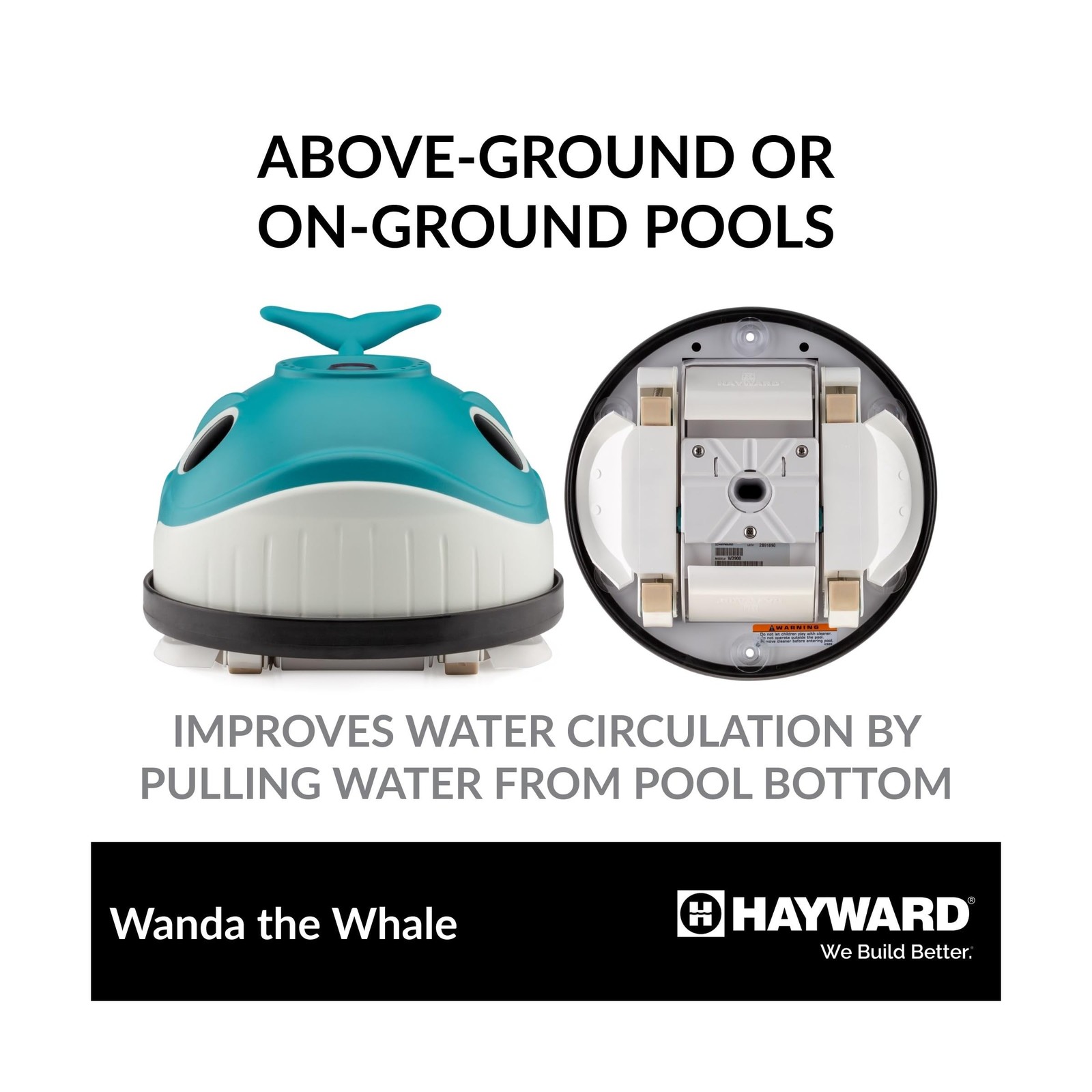 Hayward W3900 Wanda the Whale Above-Ground Suction Pool Cleaner for Any Size …